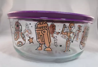 Pyrex Star Wars Bowl - R2D2 & C3PO - 7 Cup Storage W/lid • $22.88