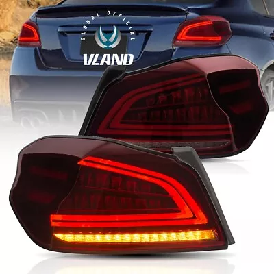 VLAND Red Tail Lights W/Sequential For 2015-21 Subaru WRX & STI Turn Sig. Lights • $299.99