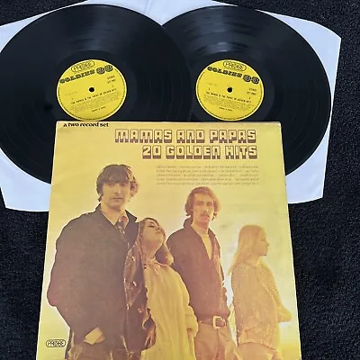 Mamas And Papas – 20 Golden Hits (California Dreamin') 2 X Vinyl LP TESTED VG+ • $18.94