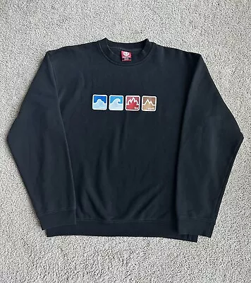 Vintage Element Skateboarding Crewneck Sweatshirt Black Size Small • $21.24