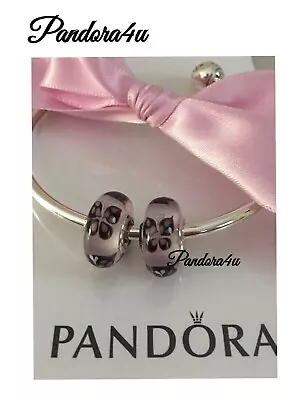 Pandora Pink Butterfly Kisses Murano Glass Bead Charm NeW Tags S925 PAN GIFT BX • $55