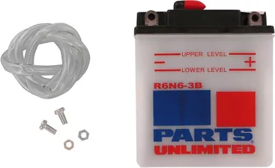 Parts Unlimited 6V Conventional Battery Y6N6-3B #R6N6-3B • $21.85