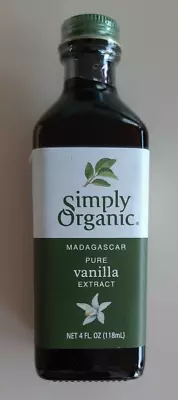 Two Bottles Simply Organic Madagascar Pure Vanilla Extract 4oz Each EXP: 4/2024 • $16