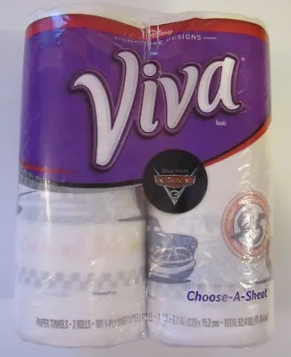 Sealed Htf Disney Pixar Viva Cars 3 Lightning Mcqueen 2 Rolls Paper Towels Movie • $25