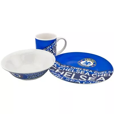 Chelsea FC Impact Breakfast Set Christmas Birthday Gift Official Product • £16.99