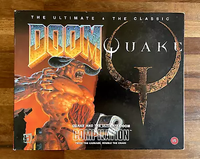 QUAKE & THE ULTIMATE DOOM COMPILATION - BIG BOX PC Game W/ Manual & CD's • £349.99