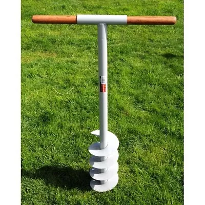 £18.99 • Buy Manual Hand Earth Auger Fence Post Drill 160mm Soil Ground Hole Borer 6  Digger