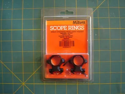 Millett Weaver Angle-Loc 1  Medium Matte Scope Rings AL00711 • $19.99