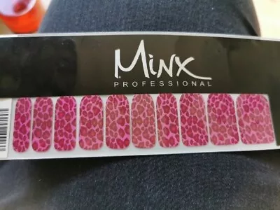 Pink Cheetah MINX PROFESSIONAL NAIL WRAPS NEW SALON QUALITY  • $18.65