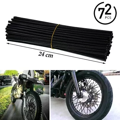 72PCS Spoke Skins Covers For Motocross Dirt Bike Wheel Rim Guard Protector Wraps • $24.14