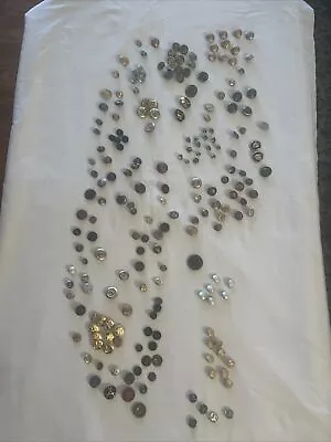 Vintage War/Military  Buttons  Lot Over 200 • $100