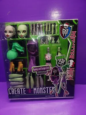 Monster High Create A Mummy Gorgon Girl Starter Pack Doll Set NEW SEALED 2 Torso • $120.86