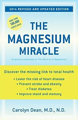 The Magnesium Miracle By Dean Dr Carolyn Paperback / Softback Book The Fast • $11.04