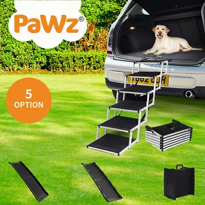 Pawz Dog Ramp Pet Car Suv Travel Stair Step Foldable Portable Lightweight Ladder • $99.99
