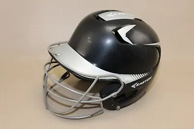 Easton Z5 Batting Helmet Baseball Softball Black Silver With Mask 6 7/8 To 7 5/8 • $9.99