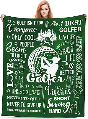 Feim-AO Golf Gifts For Men - Blanket - Golfer 60 In X 50 In  • $39.90