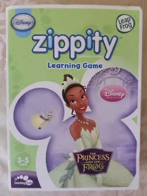 Leap Frog Disney Zippity Learning Game Princess And The Frog Game Cartridge 2009 • £10