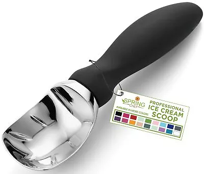 Spring Chef Ice Cream Scoop With Comfortable Handle Black • $14.16
