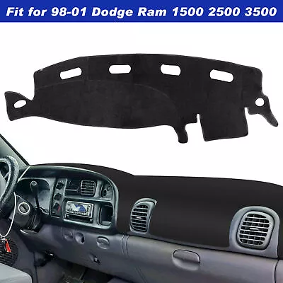 $14.99 • Buy For Dodge Ram 1500 2500 3500 Dash Cover Mat Dashmat 1998 1999 2000 2001 Black US