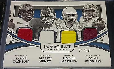 Derrick Henry 2022 Immaculate Collegiate Material +  Jackson/mariota/winston/99 • $59