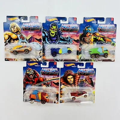 Hot Wheels MOTU 2020 Complete Set 5 Masters Of The Universe Cars  He-Man  • $22.99