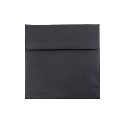 JAM Paper 5.5 X 5.5 Square Invitation Envelopes Black Linen 25/Pack (V01210) • $25.99