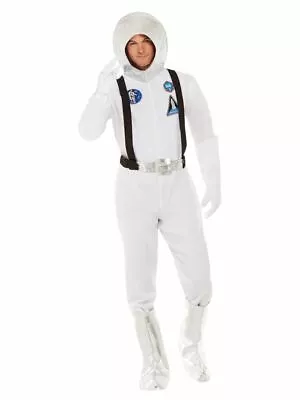 Mens Out Of Space Fancy Dress Costume Halloween Dress Up Party Astro Alien • £25.83