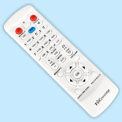 TeKswamp Remote Control For Mitsubishi XD600U HC100 HD4000 Projectors New White • $20.33