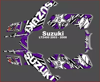 Suzuki LTZ 400 Wrap Graphics Stickers Kit Decals Quad 2003 To 2008 Ltz400 Kfx400 • $125