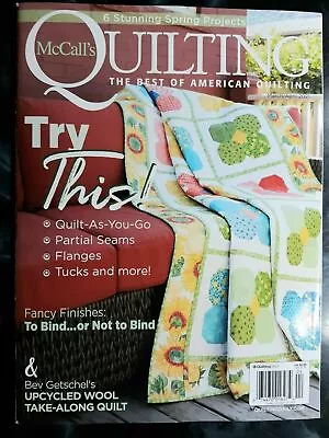 McCall's Quilting Magazine 2021 Spring Projects Best Of American Quilting NEW  • $14.99