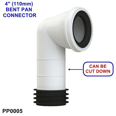 £8.99 • Buy VIVA 90 DEG ELBOW 110mm Pan Connector EASI-FIT PP0005 *CAN BE CUT DOWN TO SIZE*