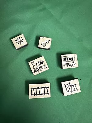 Train Rubber Stamps Set Of 6 • $12