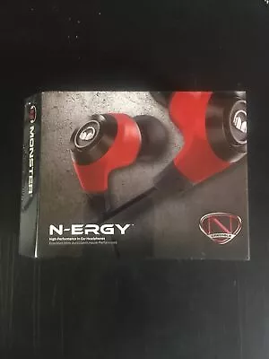Red Monster NCredible N-Ergy High Performance In-Ear Headphones Cherry Red • $16