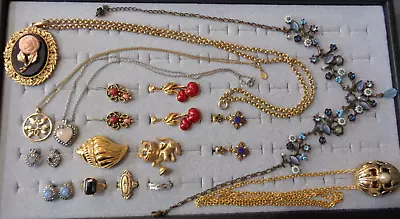 Vintage Avon Jewelry 15 Pc Lot Sets Necklace Earrings Rings KJL Rose Quartz ETC • $29.99