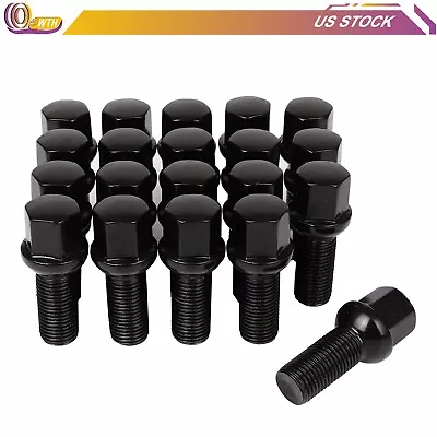 20Pc 28mm Shank 14x1.5 Wheel Lug Bolts Nuts For Volkswagen Beetle GTI Volvo Audi • $27.90