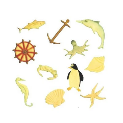 £4.49 • Buy FMM Cutter Marine Animals Tappit Cake Icing Tool Penguin Anchor Sea Horse Crab