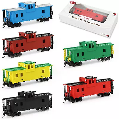 Evemodel Trains - Painted Unlettered HO Scale 36' Wide Vision Caboose Wagons • $128.70