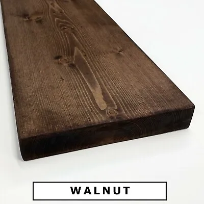 Rustic Waney Edge / Live Edge Floating Shelf Wood Solid Chunky Oak 6x1.5Handmade • £32