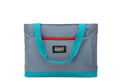  28 Cans Tote Soft Cooler Bag Blue Aqua Multi • $28.01