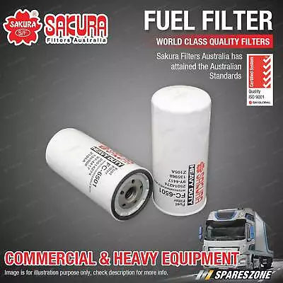 Premium Quality Sakura Fuel Filter For FORD L8000 DETROIT DIESEL 6V- 53N • $34.96