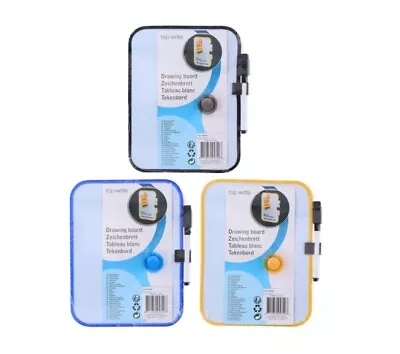 £4.99 • Buy A5 Dry Wipe Magnetic Mini Whiteboard Office Notice Memo White Board Pen & Eraser