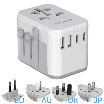 $34.09 • Buy Travel Power Plug Adapter Wall Socket For AUS To Europe Germany Iceland Britain