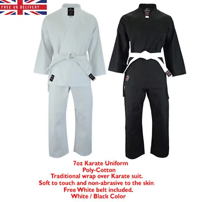 Malino Karate Gi Uniform Aikido Suit Kids Adults Men's Women Martial Arts Kimono • £23.50