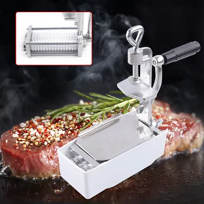 Clamp-on-Table Type Meat Tenderizer Cuber Commercial Kitchen Steak Flatten Tool • $48