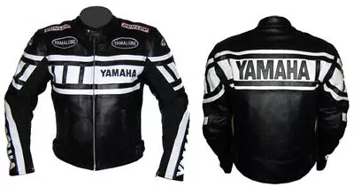New Yamaha Motorbike Leather Jacket Racing Bikers Leather Gear • £119.99