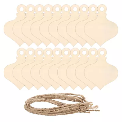 Hanging Wood Sign With Rope 11 X4  Blank Wooden Crafts For DIY 50 Pack • $28.13