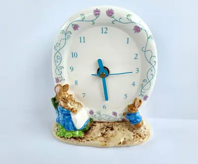 $49.99 • Buy Vintage Peter Rabbit Mrs Rabbit Schmid Clock 1992 Untested Battery Operated