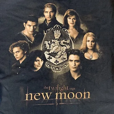 $62.99 • Buy 2009 The Twilight Saga New Moon Sz M Movie Promo Shirt The Cullen Family Crest