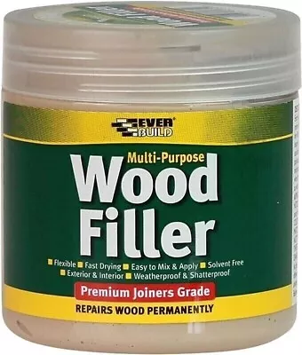 Everbuild Multi Purpose Wood Filler Light Oak 250-ml • £5.50