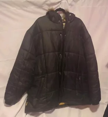 Vintage G-Unit Heavy Weight Quilted Down Puffer Jacket Hooded Black Men’s 3XL • $70